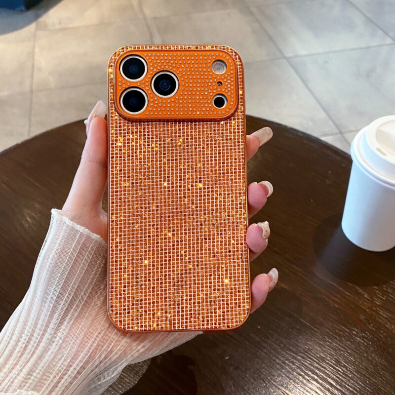 ChicCase Lab Luxury Full Diamond Phone Case with Stand for iPhone17/16Pro/15Max/14, Shockproof Bling Cover