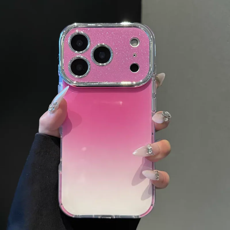 gradient glitter✨ iphone17pro high value girl phone case
