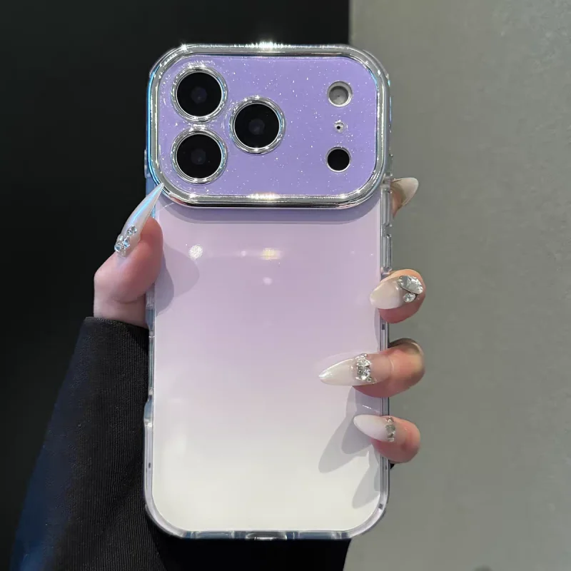 gradient glitter✨ iphone17pro high value girl phone case