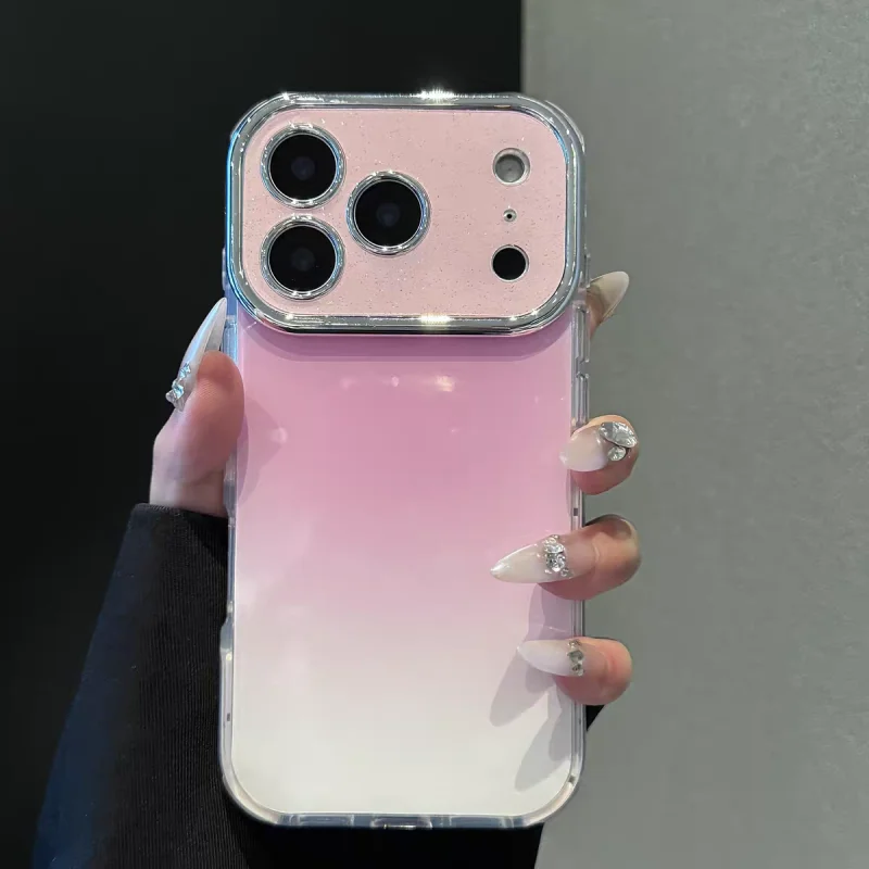 gradient glitter✨ iphone17pro high value girl phone case
