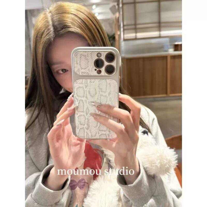 Premium Snake Pattern Puffer Phone Case for iPhone17promax, luxury edgy full coverage shockproof phone case