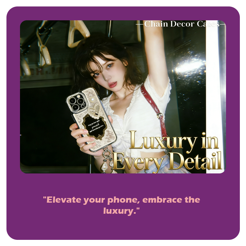 Chain Decor phone case collection