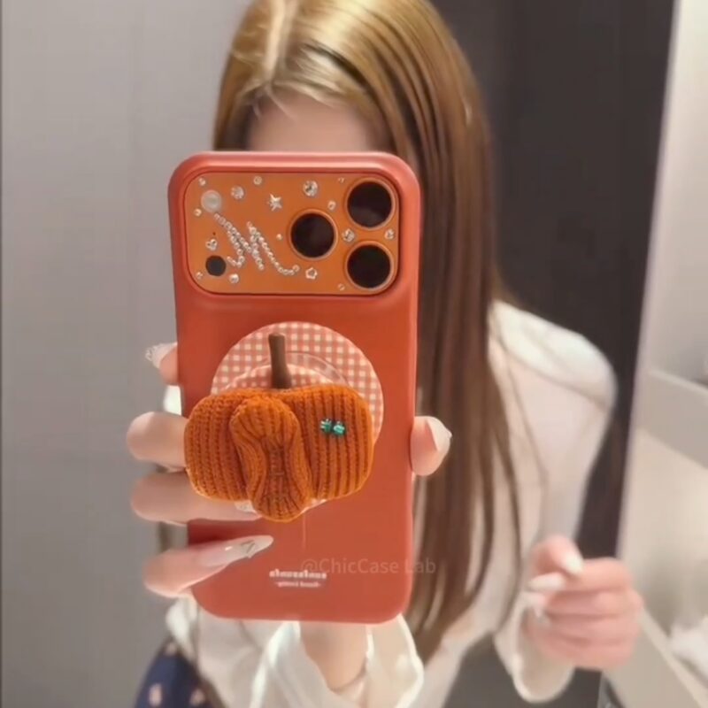 chiccase lab corduroy apple cactus magnetic phone case iphone17promax