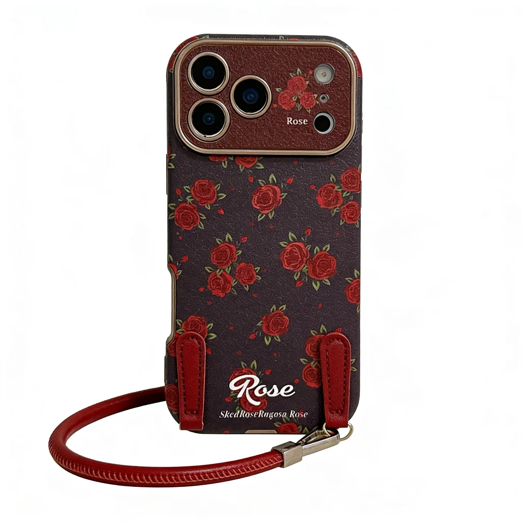 ChicCase Lab - Retro Floral Shockproof Glass Case for iPhone 17, 16, 15 Series