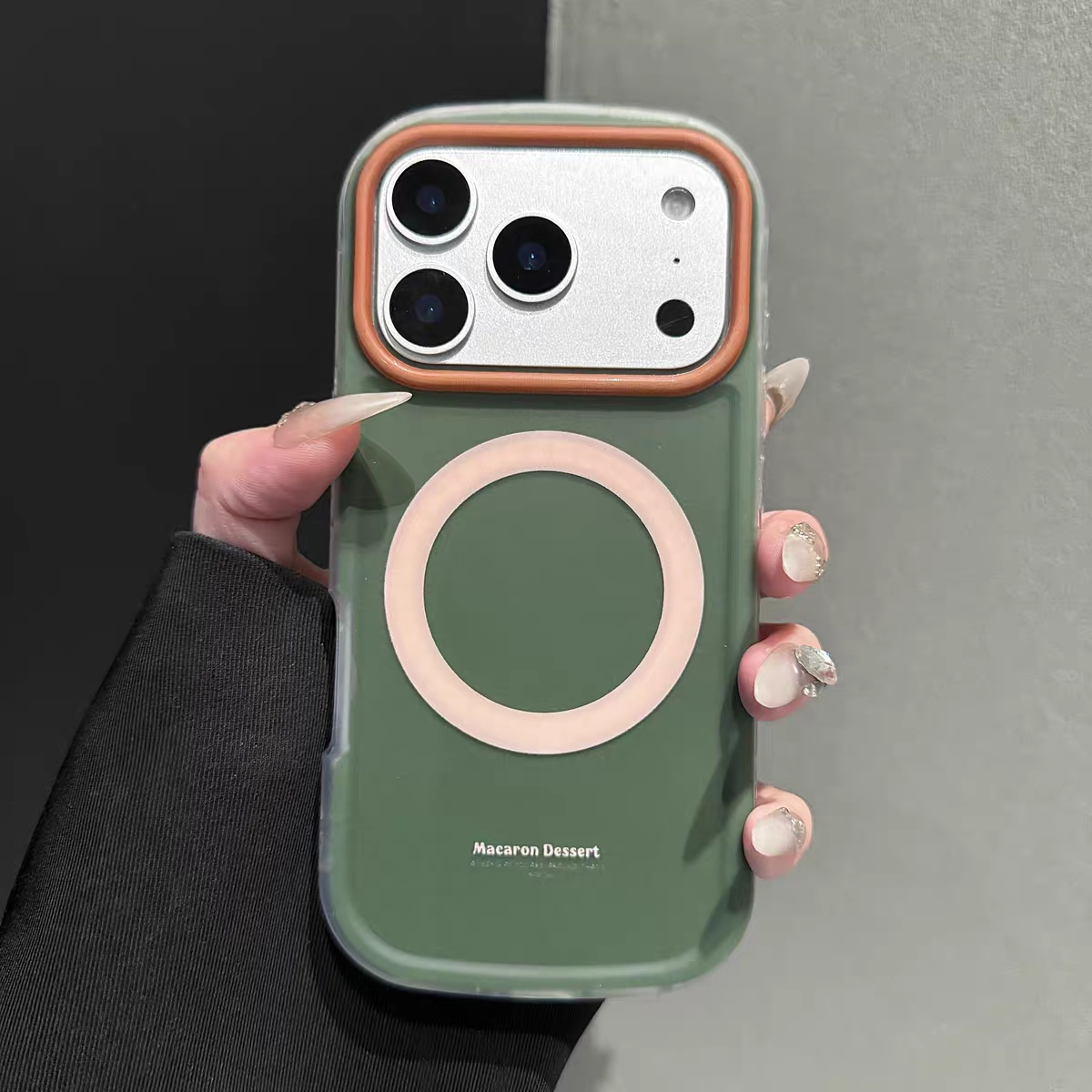 chiccase lab color block oval matte magnetic phone case for iphone17promax/16pro chiccase lab color block oval matte magnetic phone case for iphone17promax/16pro