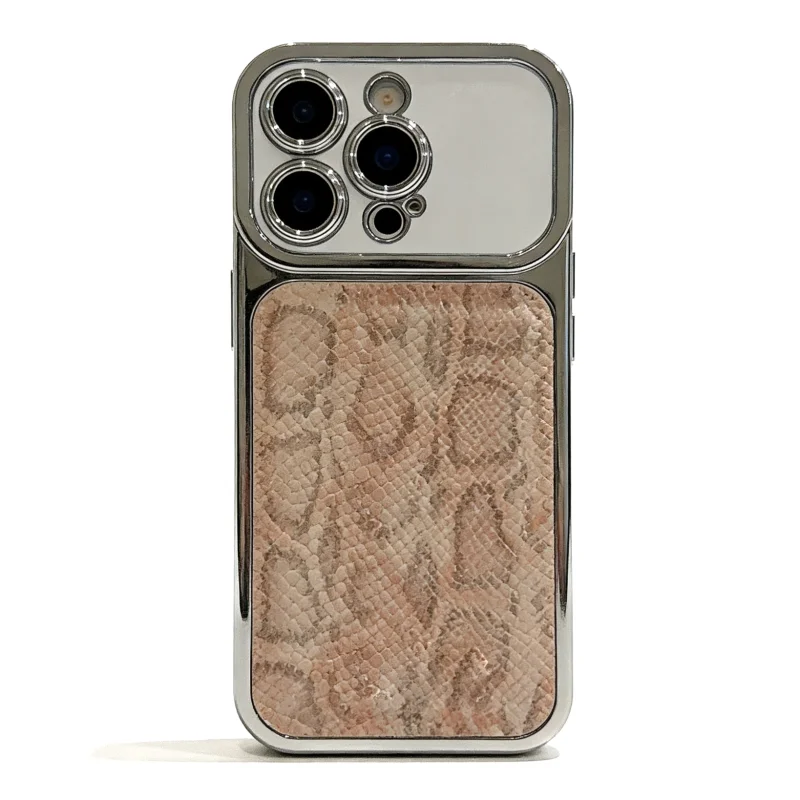 ChicCase Lab Snake Skin Pattern Phone Case for iPhone17ProMax/16Pro Shockproof Cover