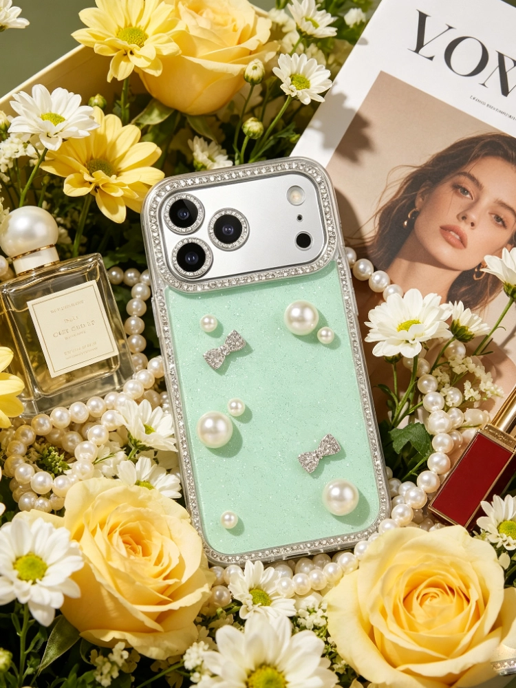 ChicCase Lab sweet strawberry print cute phone case for women, aesthetic minimalist iPhone protective case