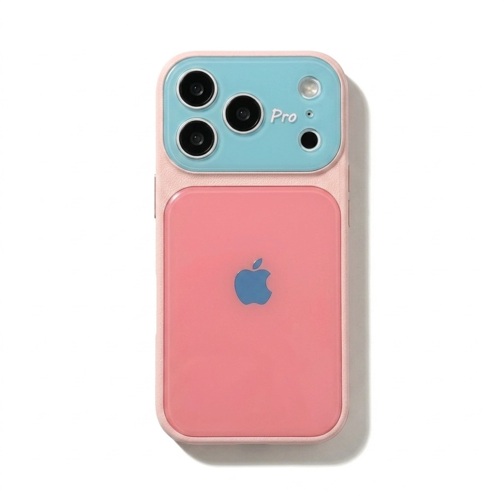 ChicCase Lab Dopamine Color Block Leather Frame Shockproof iPhone Phone Case