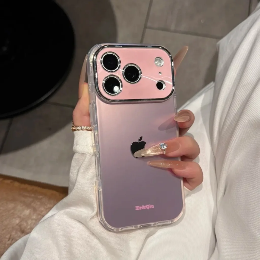 ChicCase Lab Ag Matte Frosted Glass Case in Chanel Pink for iPhone 17, 16, or 15 series.