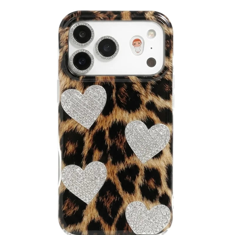 ChicCase Lab Leopard Print Heart & Star Shockproof iPhone Phone Case