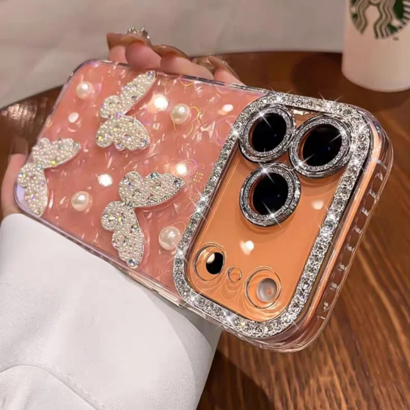 Detailed side view of shockproof Artsy Heart Mirror iPhone Case showing precise cutouts and luxury gloss