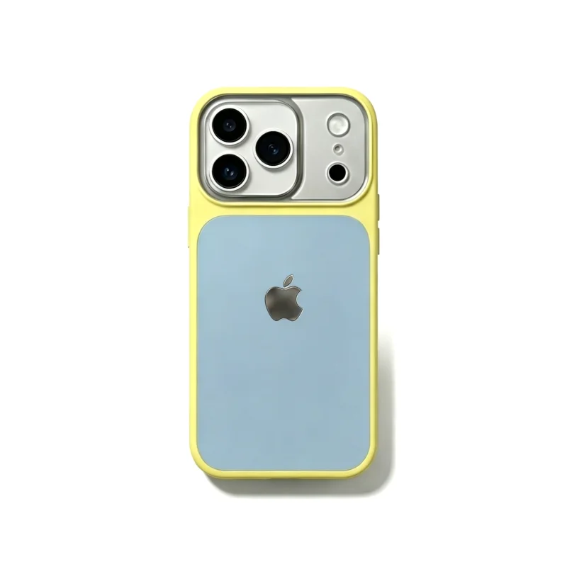 ChicCase Lab Color Block Liquid Leather Large Camera Window iPhone Case