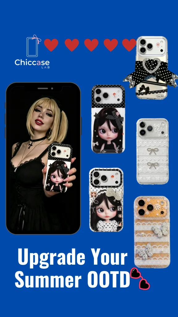Aesthetic phone cases for summer OOTD by ChicCase Lab