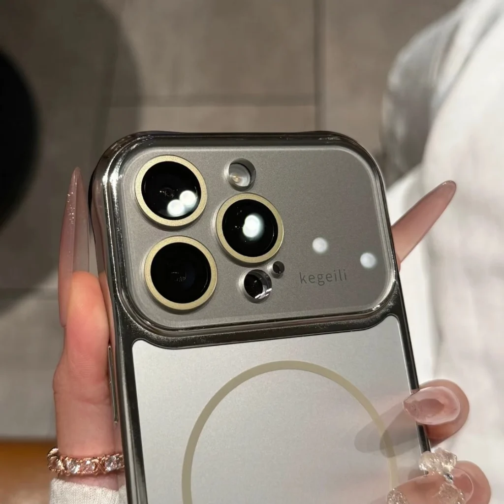 ChicCase Lab Ag Matte Frosted Glass MagSafe Case in Titanium Gray for iPhone 17 16 15 Pro Max