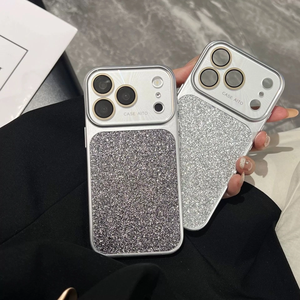 ChicCase Lab Glitter Sequin Large Window Shockproof iPhone Phone Case