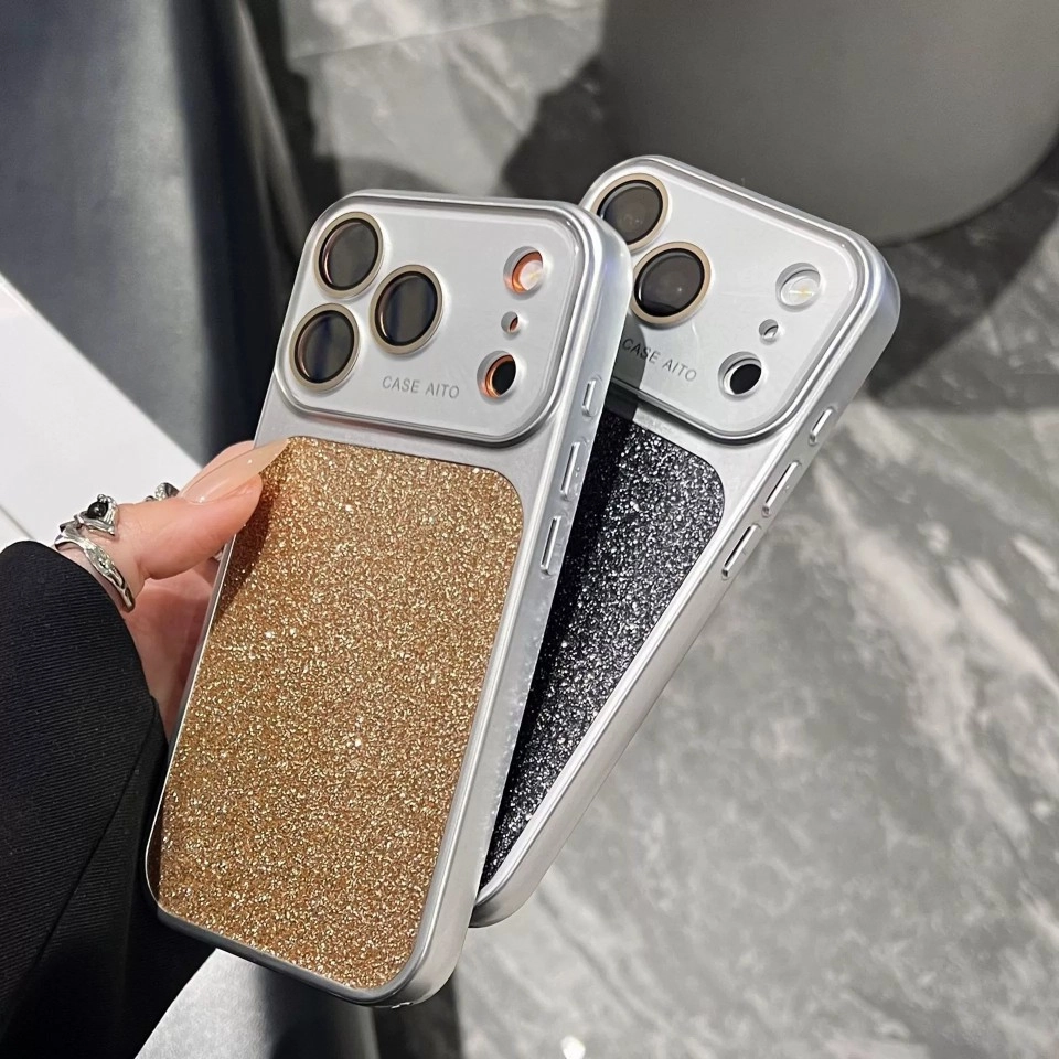ChicCase Lab Glitter Sequin Large Window Shockproof iPhone Phone Case