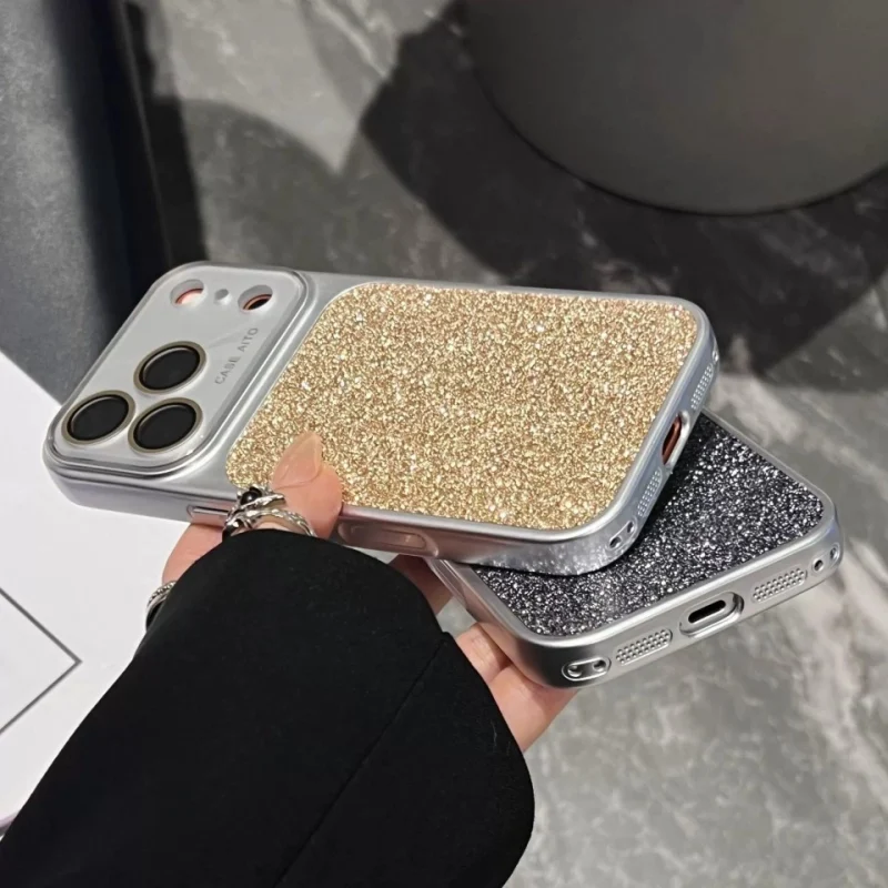 ChicCase Lab Glitter Sequin Large Window Shockproof iPhone Phone Case