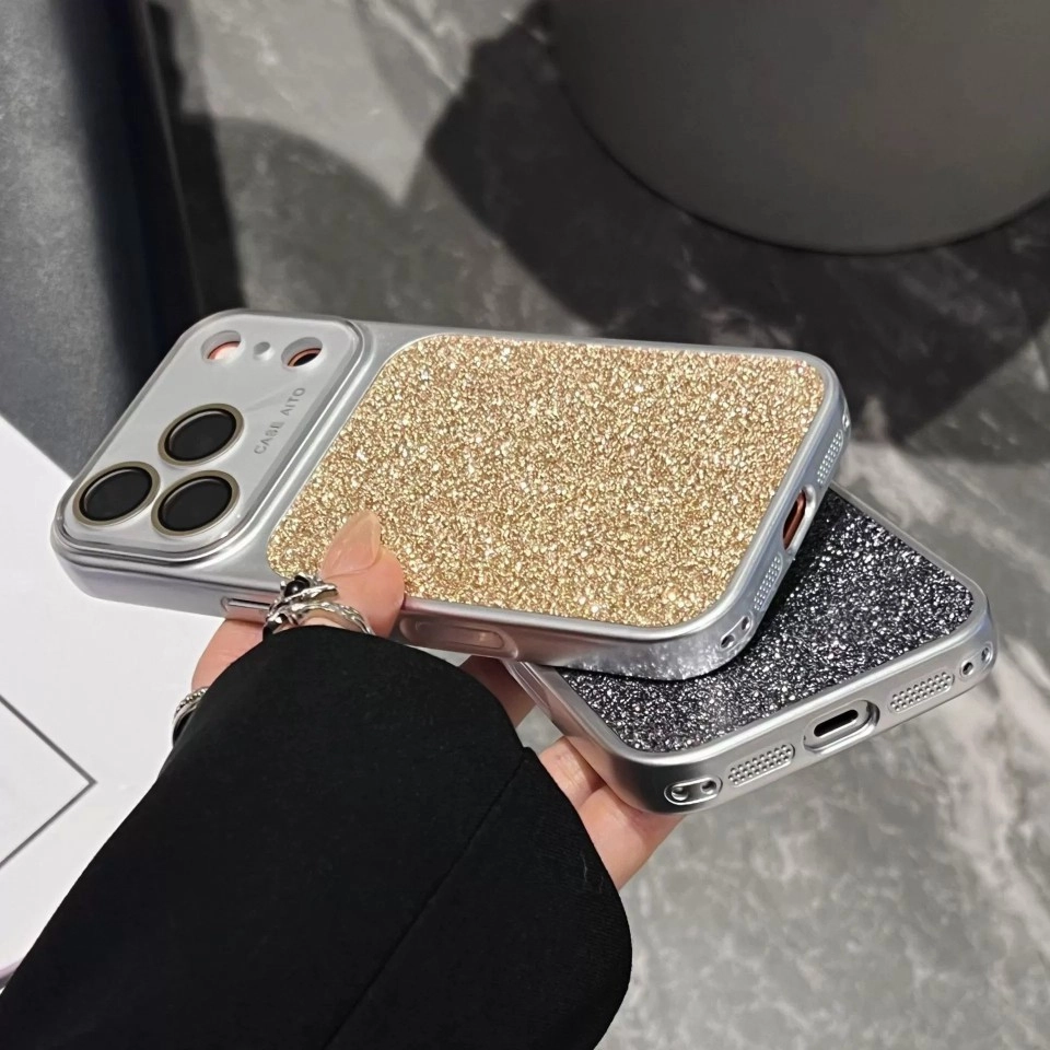 ChicCase Lab Glitter Sequin Large Window Shockproof iPhone Phone Case