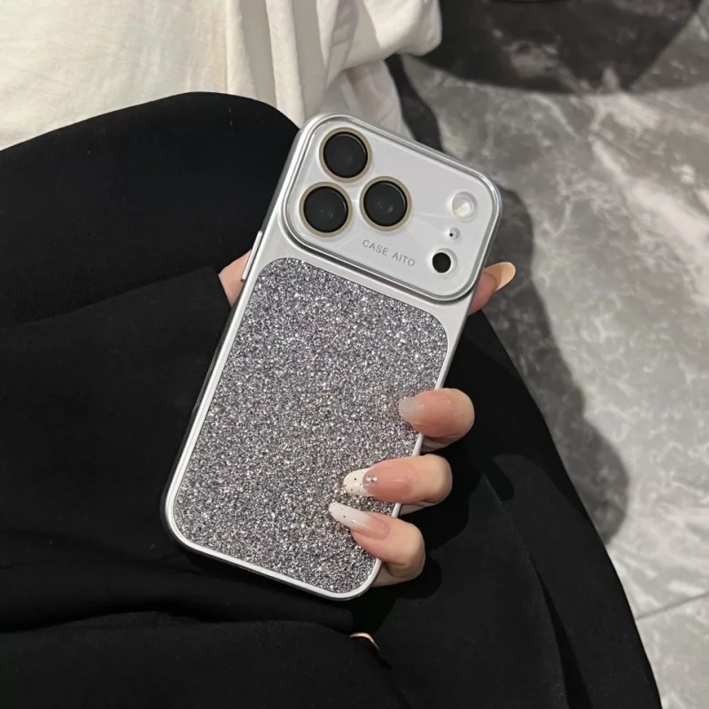 ChicCase Lab Glitter Sequin Large Window Shockproof iPhone Phone Case