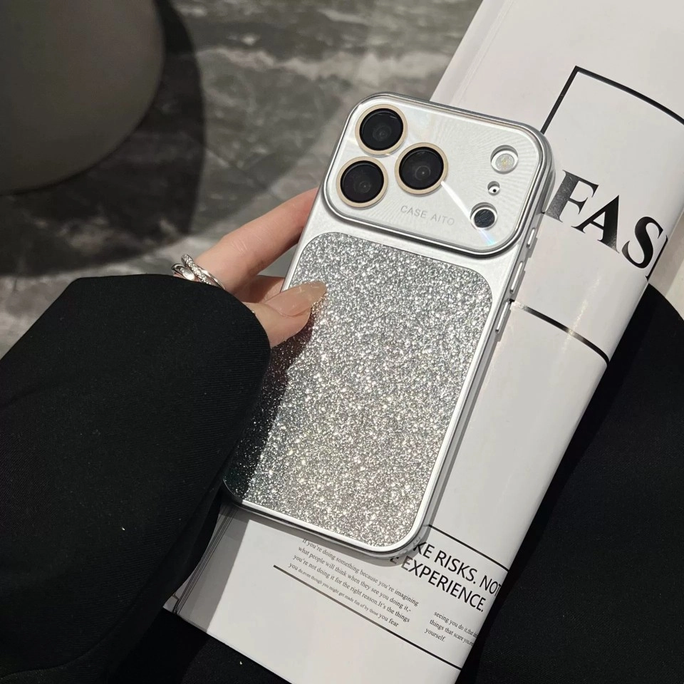 ChicCase Lab Glitter Sequin Large Window Shockproof iPhone Phone Case