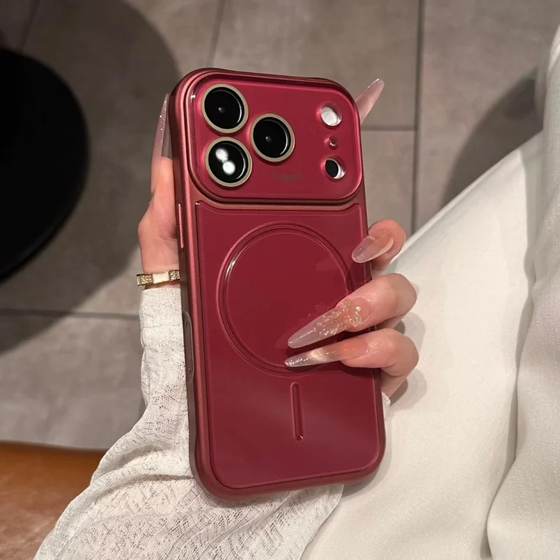 ChicCase Lab Magnetic Matte Large Camera Window Shockproof iPhone Phone Case