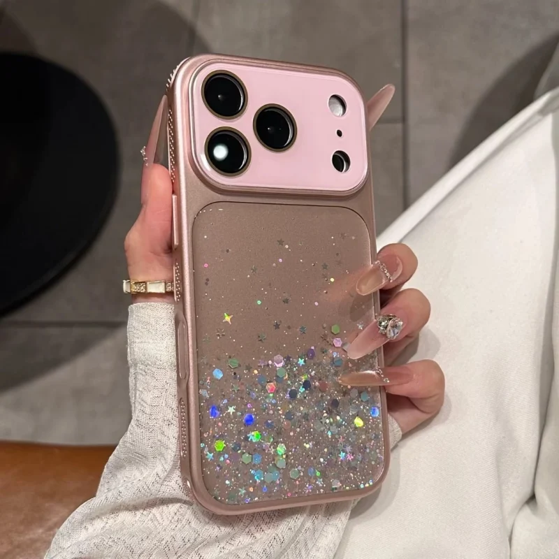 ChicCase Lab Luxury Glitter Large Window Shockproof iPhone Phone Case