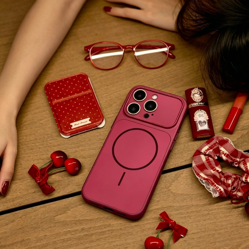 Matte Metallic Magnetic Hard Case for iPhone 18 Pro